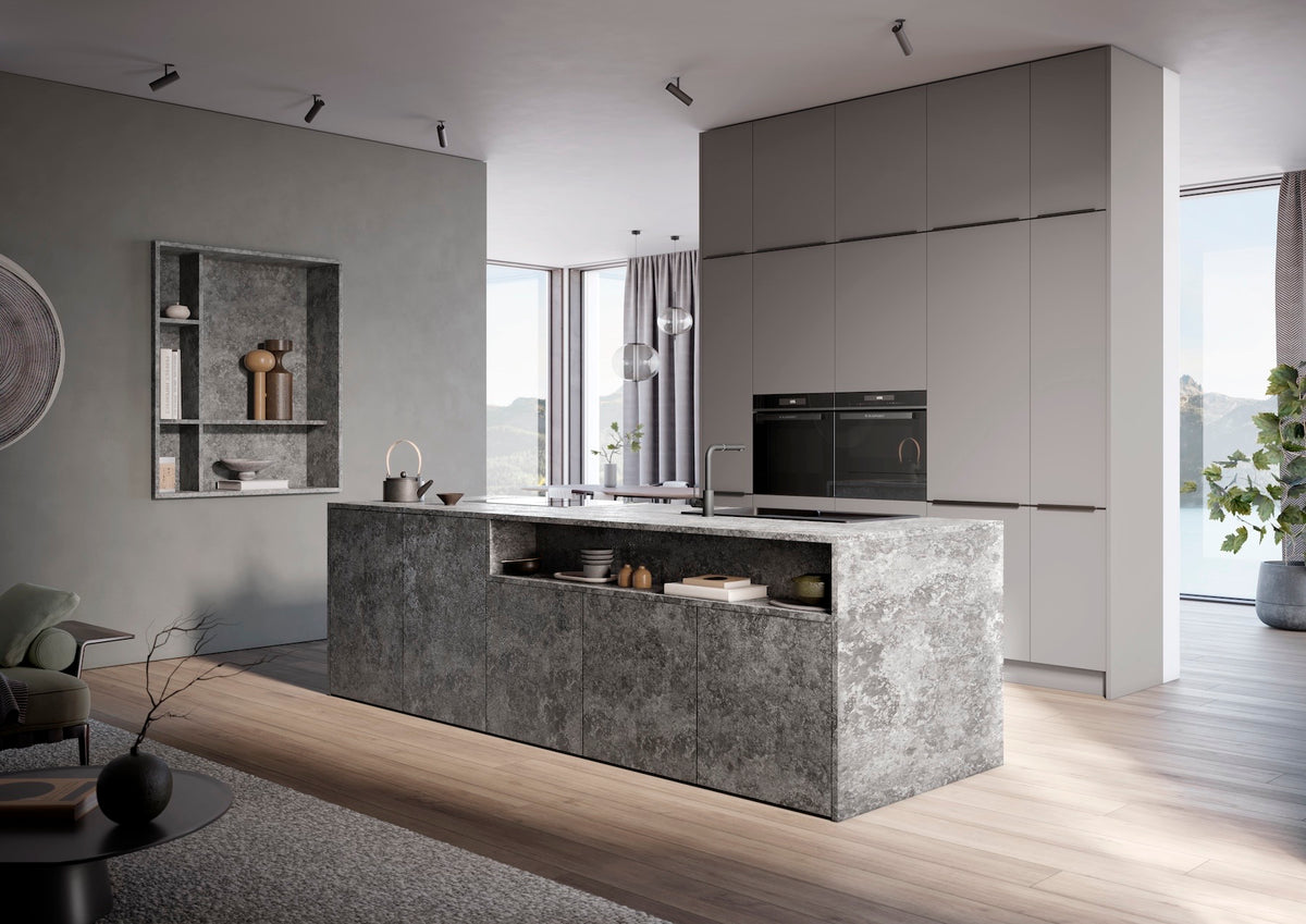Kuhinja Häcker 3050 - Granit temno siv