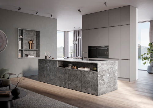 Kuhinja Häcker 3050 - Granit temno siv